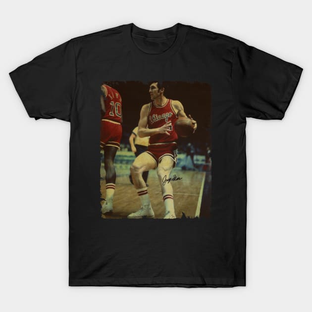 Jerry Sloan - Vintage Design Of Basketball T-Shirt by JULIAN AKBAR PROJECT